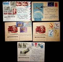 RUSSIE   5 LETTRES PAR AVION 1960-1988   /U113
