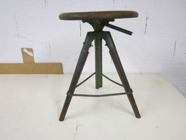 Antik Hocker GIRSBERGER Tabouret Atelier Design Loft 1950