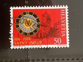 Schweiz 1984 SAINT-IMIER 50 Vollstempel GONTEN 2.4.84
