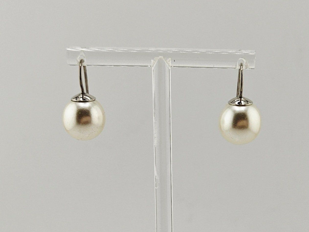 Orecchini pendenti & Orecchini a lobo: Ohrringe Ohrhänger Perlen Weiss 12 mm – Nuovo e nell'imballaggio originale da Thalwil venduto da Seesteine
