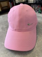 Nike Cap Baseballkappe rosa Metall-Logo neuwertig