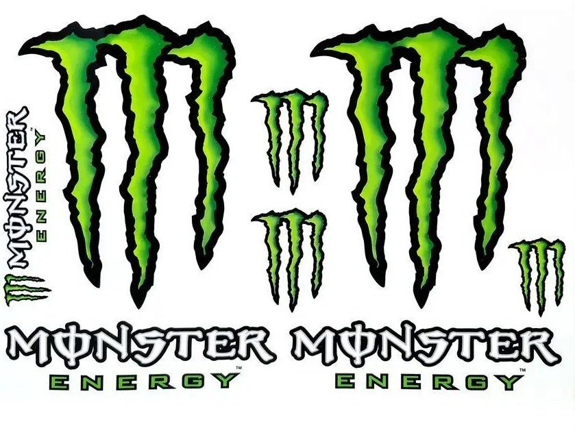Monster Energy Aufkleber 8teilig Bogen 25x35cm (Art 5349)