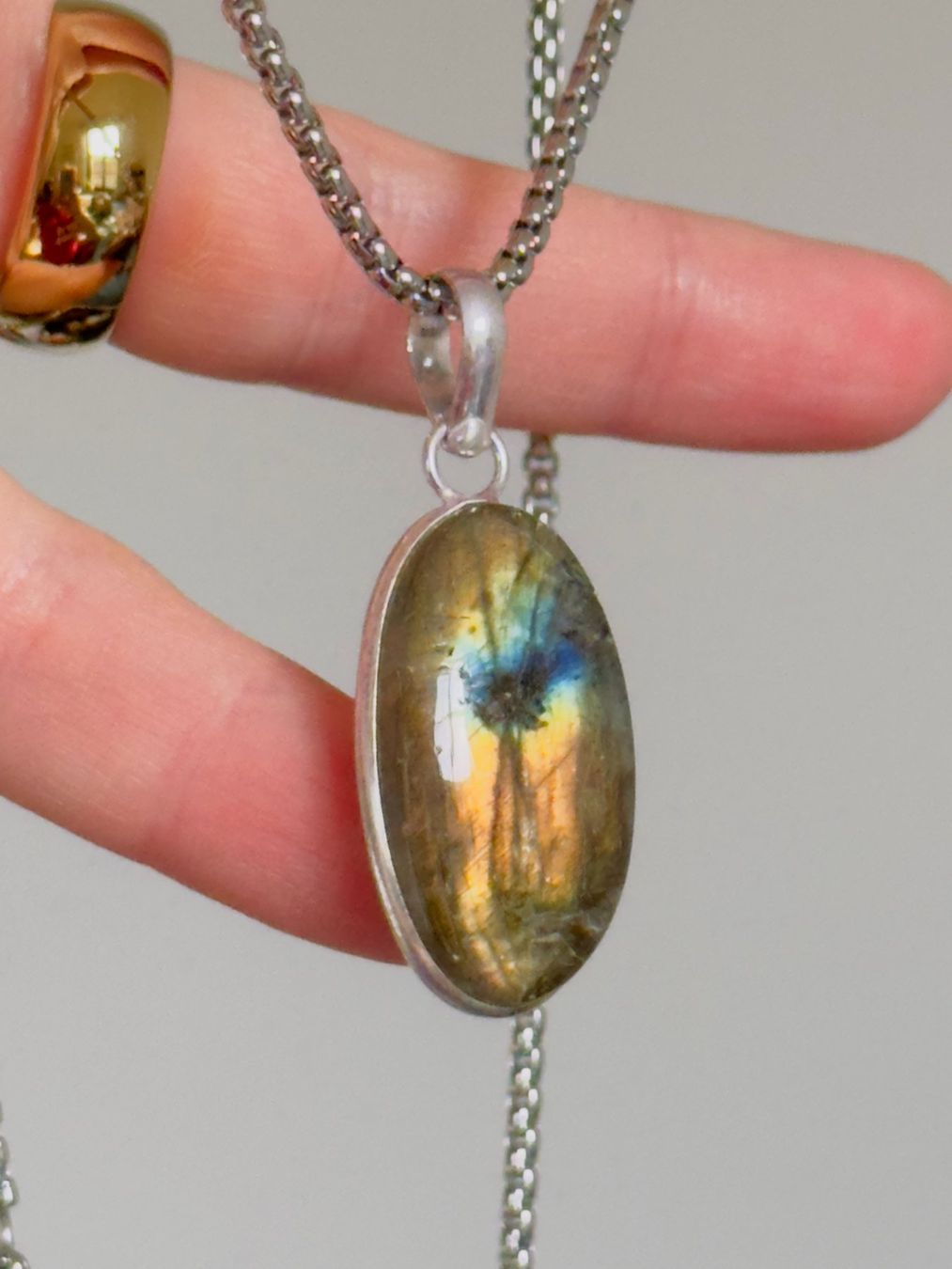 Catenine: Labradorite necklace – Nuovo e nell'imballaggio originale da Genève venduto da AGBERG 8