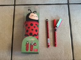 Legami- Trousse 2 en 1 + 2 stylos ladybyg NEW 🐞
