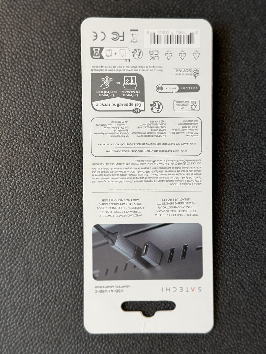 Satechi Unità & Adattatore: New unopened Satechi USB-A to USB-C adapter – Nuovo e nell'imballaggio originale da Horgen venduto da thesilverarrow 1