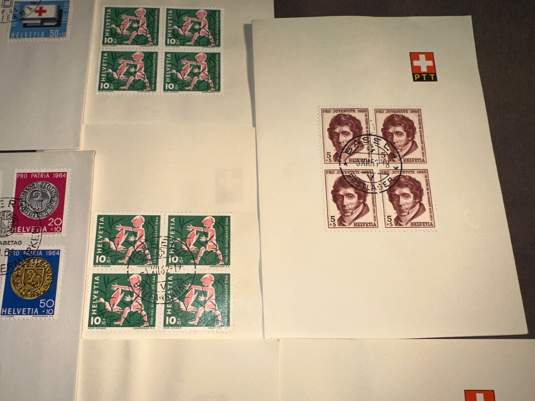 Tutti i francobolli: Pro Juventute 1955 usw. PTT FDC – Usato da Stettfurt venduto da 2442 1