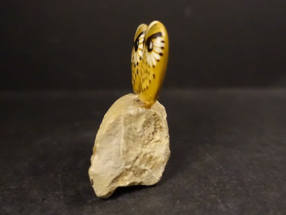 Statuette: Eule / Eulenpaar mit Versteinerung – Usato da Russikon venduto da Eulenfeder 3