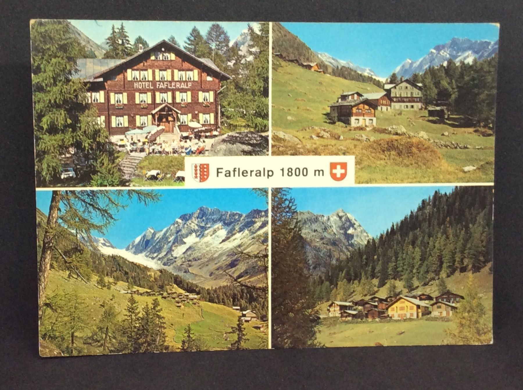 Cartoline postali: Fafleralp 1800, Lötschental – Usato da Widnau venduto da Brusi9
