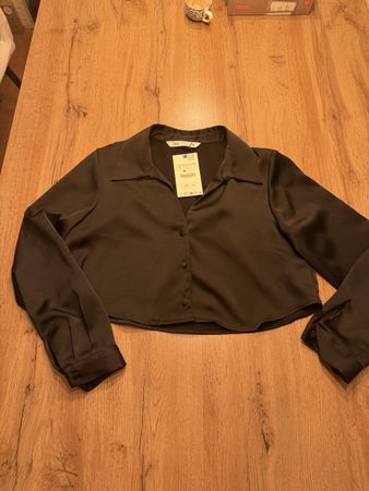 Zara Bluse, Satin Optik, Grösse S, Neu mit Etikett!