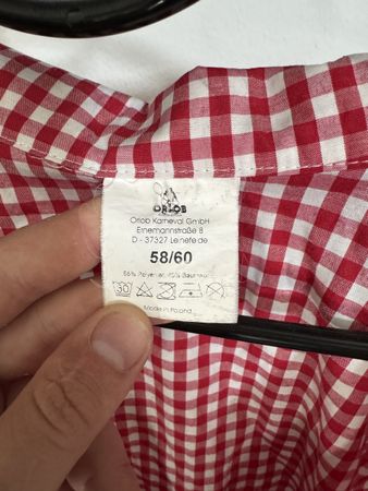 Rotes Hemd Gr. 58/60 - perfekt für den Sommer! Top!