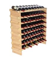 2× VEVOR Weinregal aus Bambus für je 72 Flaschen – neuwertig