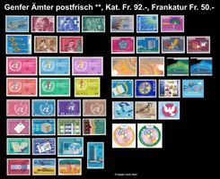 Genfer Ämter postfrisch **, Kat. Fr. 92.- Frankatur Fr. 50.-