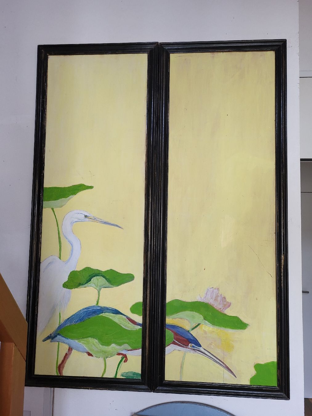 Gemälde: Zwei Asiatische Bilder, gemalt, mit Rahmen, Top – Gebraucht aus Zürich von Lizi7