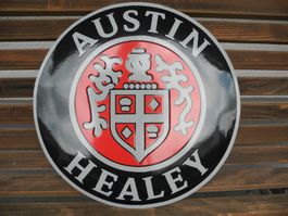 SCHÖNES AUSTIN HEALEY EMAILLESCHILD
