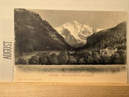 AK von Hotel Jungfraublick Interlaken