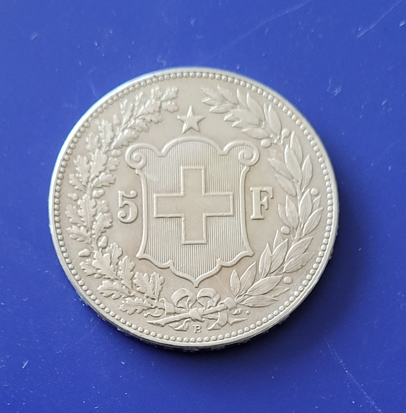 Tutti le monete: Silber Schweiz 5 Fr. 1904 B Top Erhaltung – Usato da Winterthur venduto da Cruiser3 1