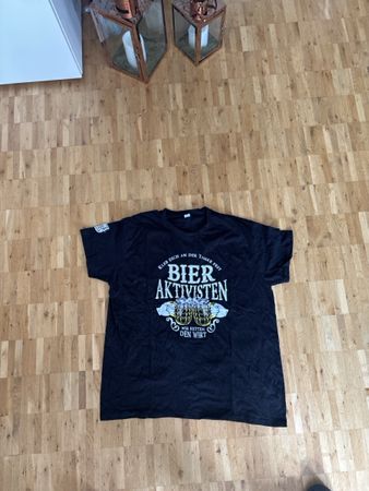 T-Shirt Bier Aktivisten schwarz Grösse XXL neuwertig