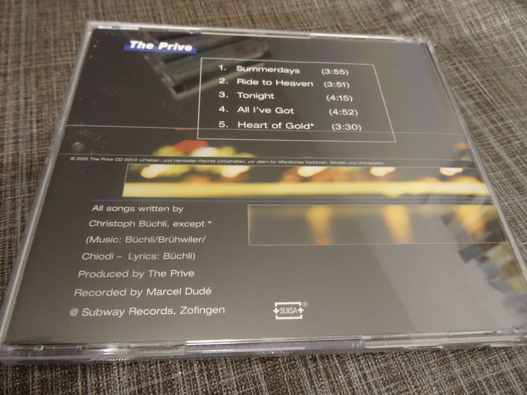 CD: The Prive - Tonight CD – Usato da Olten venduto da Disc-Ausverkauf 1