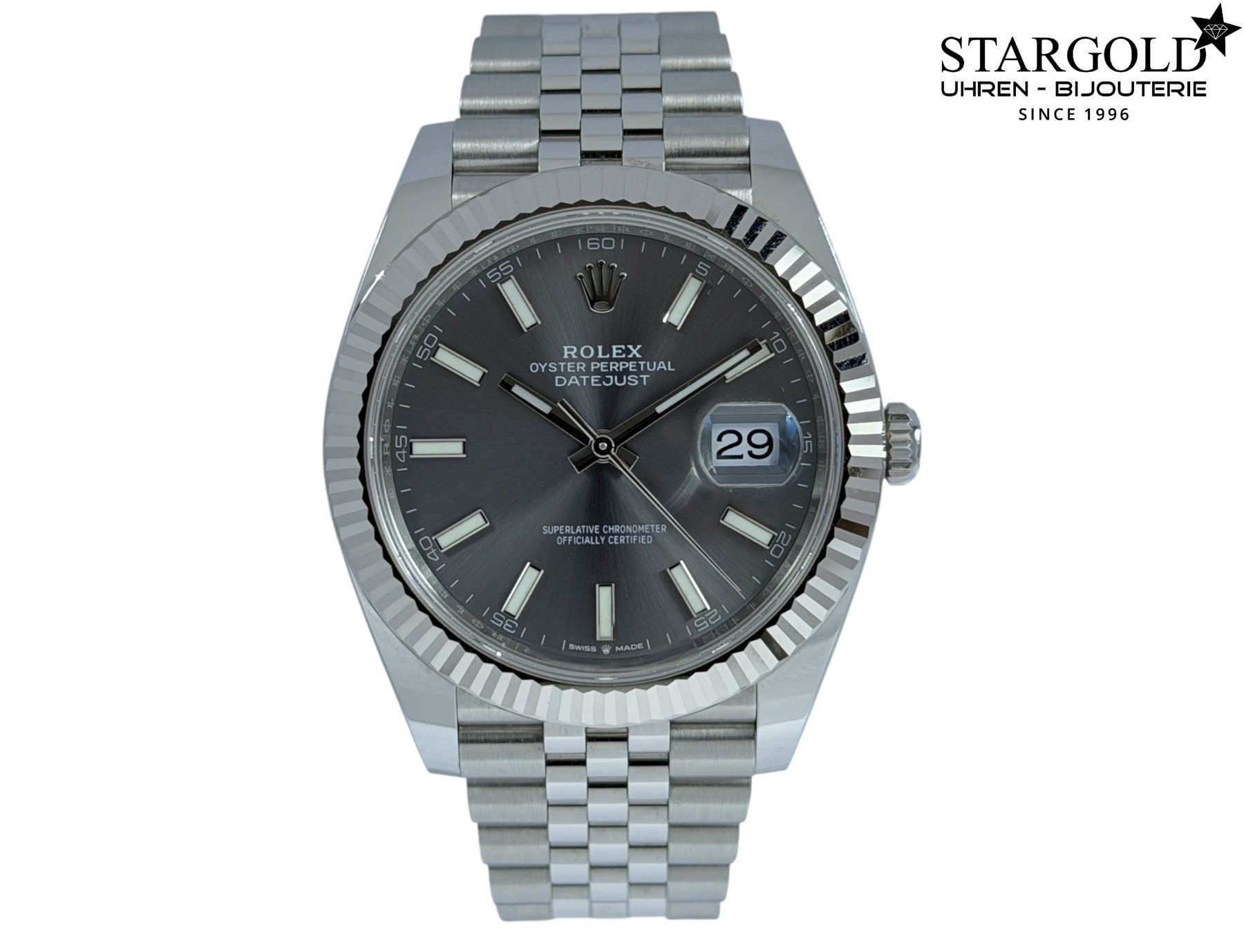 Rolex Orologi: Rolex Datejust 41 grau - 126334 – Usato da Zürich venduto da Stargold-Uhren