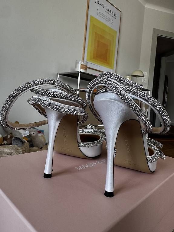 Scarpe da donna: Originale Mach & Mach Slingback Pumps Weiss – Usato da Zürich venduto da sar_q7mt 4