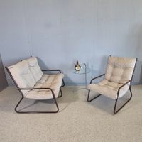 1970 Ikea Chair & Sofa Garnitur Gillis Lundgren Couch-Sessel