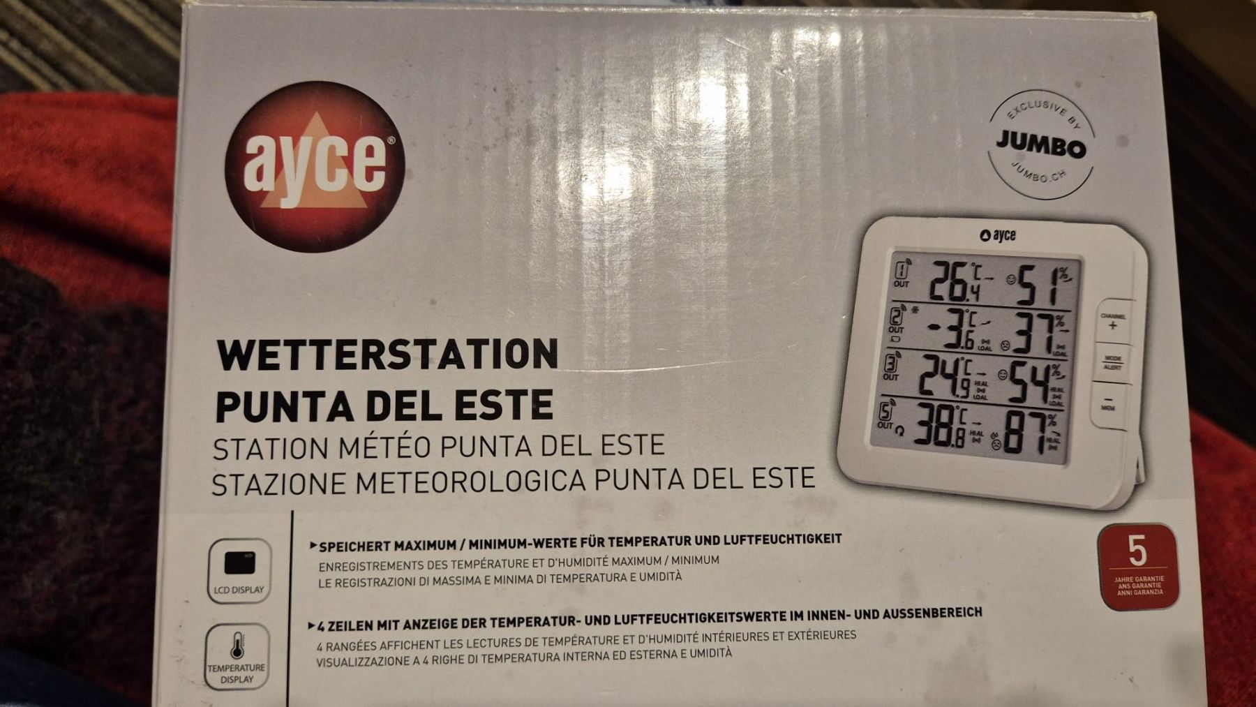 Sonstiges für Haushalt & Wohnen: Wetterstation Ayce Punta del Este – Neu und originalverpackt aus Therwil von Danielle7