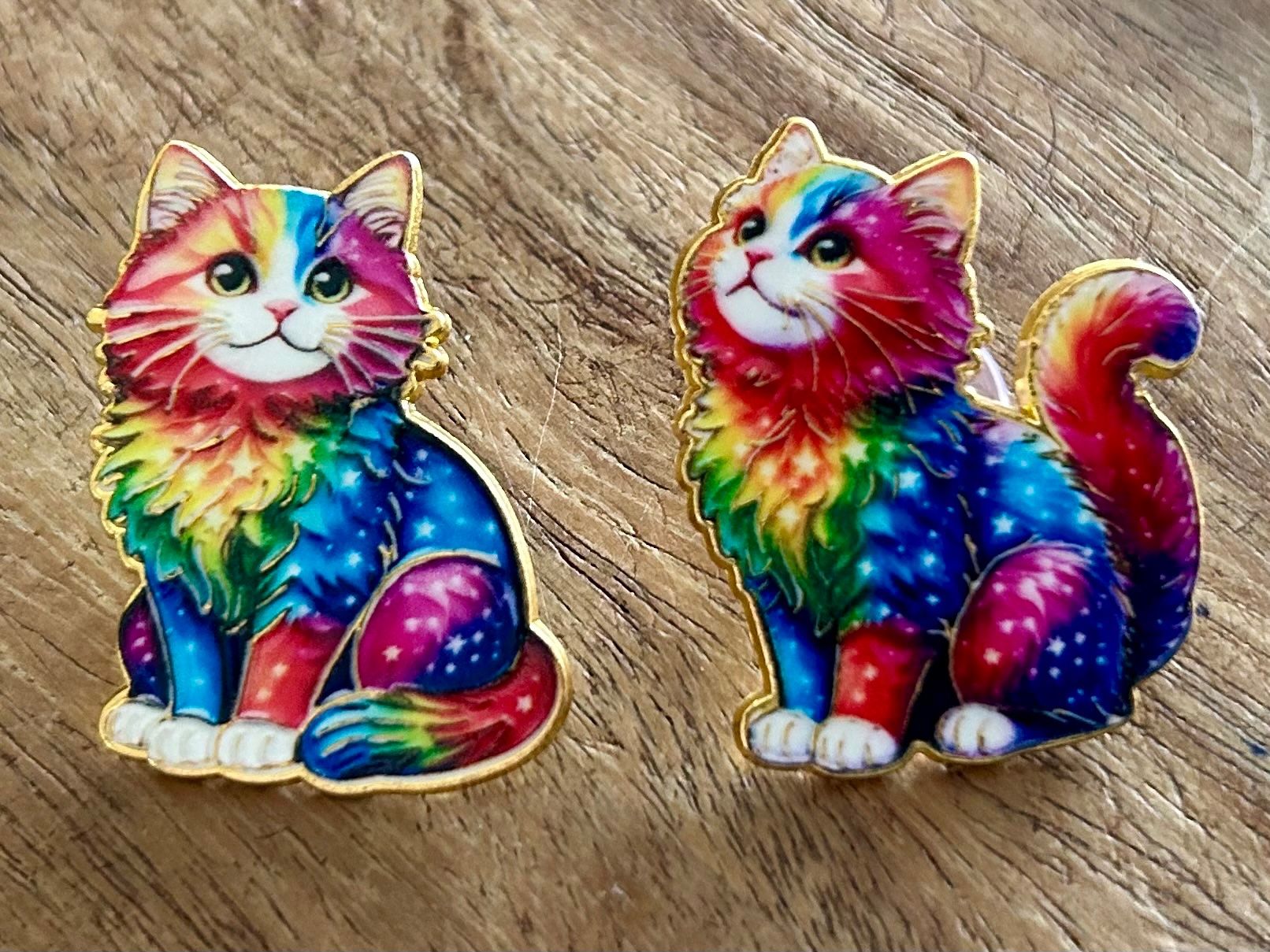 Placchette & Badge: 2x Süsser Pin Katzen – Nuovo e nell'imballaggio originale da Geneve venduto da vane267