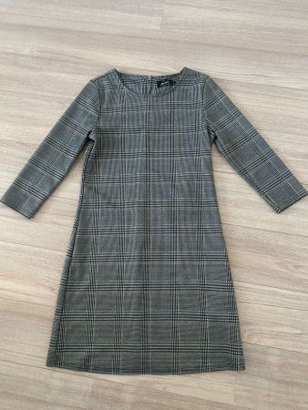 ONLY Kleid kariert schwarz/weiss/beige Gr. S