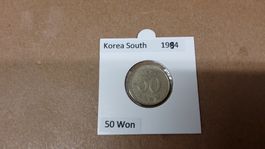Südkorea 50 Won 1994, seltene Münze, Sammlermünze