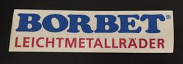 Borbet Aufkleber Sticker ca. 15x4cm NEU
