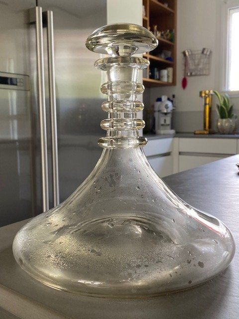 Caraffe: Midcentury Schiffskaraffe aus Glas – Usato da Wiesendangen venduto da EnricaL 1