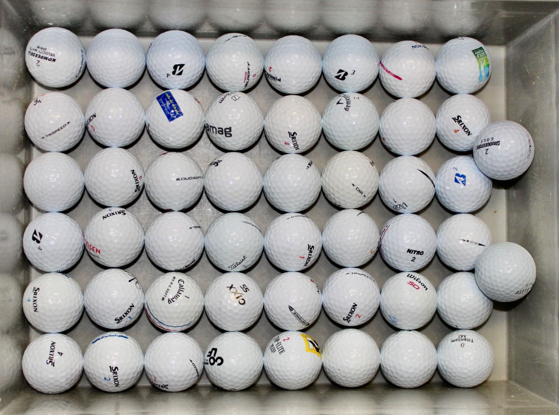 Bälle: 50 erstklassige Golfbälle – Gebraucht aus Waldkirch von Wasu 1