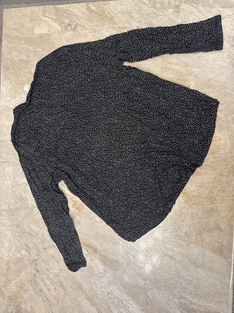 H&M Camicette: H&M Bluse, Gr. L, Schwarz mit Muster – Usato da Elsau venduto da shoppa2 1