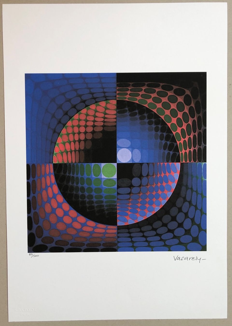 Gemälde: Vasarely: Untitled 40/500 – Neu (gemäss Beschreibung) aus Meilen von Smgdesign