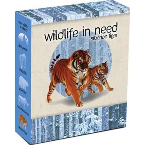 Siberian Tiger 2012_1 Oz Silber «PP / coloriert» & Box & Coa (Neu und ...