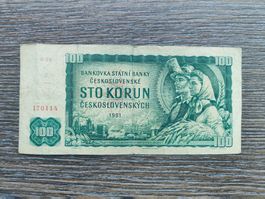 Tschechien 100 Kronen 1961, Serie B29, RAR !!!!!!!
