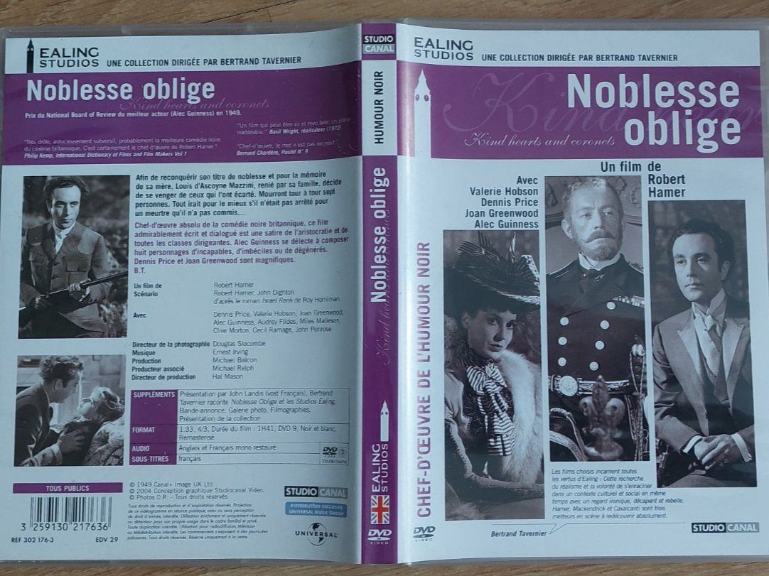 Tutti i DVDs: Noblesse oblige - Ealing Studios - Alec Guinness – Usato da Aurigeno venduto da AnnaM46
