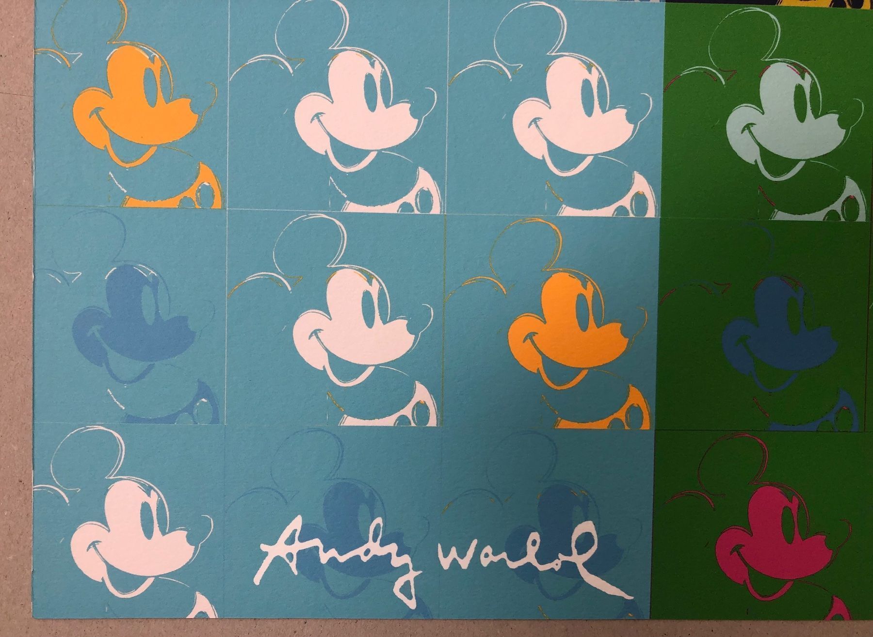 Dipinti: Andy Warhol: Mickey Mouse, POP Art 318/2400 – Nuovo (secondo la descrizione) da Meilen venduto da Smgdesign 1