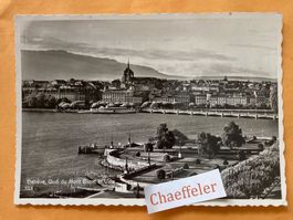 1943 Genève, Quai du Mont Blanc et Ville