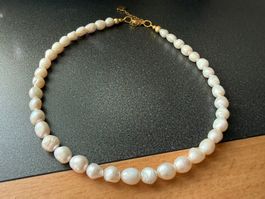 Unikat💎 Neue Barocke Süßwasserperlenkette