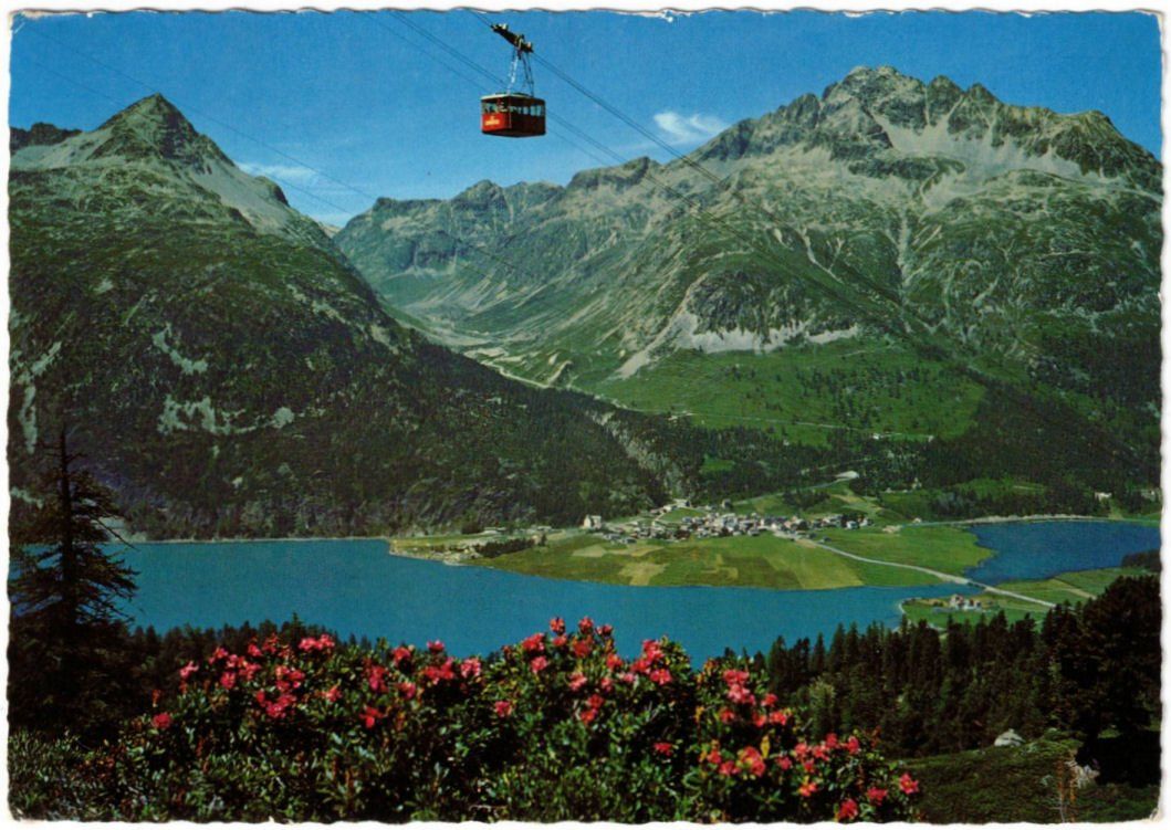 Cartes postales: Silvaplana - Luftseilbahn Corvatsch – D'occasion à Binningen par Mountainrider