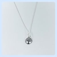 Lebensbaum Anhänger Silber + Silberkette