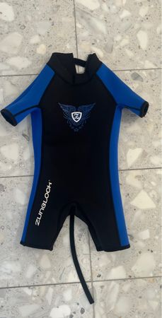 Kinder Neoprenanzug Zunblock blau/schwarz Grösse 2 gebraucht