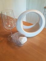 Verre décoratif (1) rose (1) coupe (1)