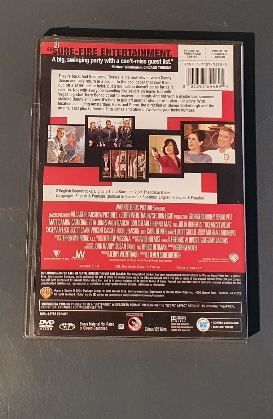 Alle DVDs: Ocean's Twelve – Gebraucht aus Dübendorf von Povo 3