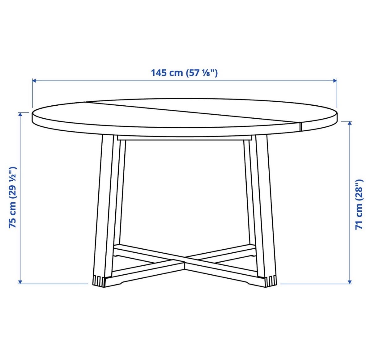 Tische: Beautiful Table Ikea Mörbylanga 145cm – Gebraucht aus Buochs von val_ndf5 1