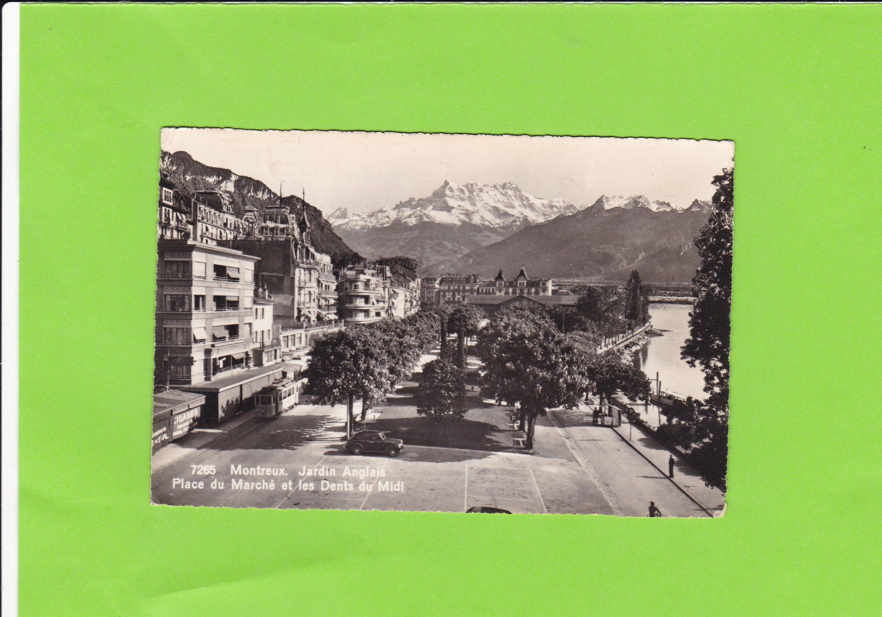 Cartoline postali: Montreux-Jardin Anglais-Oldtimer – Usato da St. Peterzell venduto da neckertal