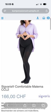 2 pairs de bas de compression grossesse Sigvaris taille XS 