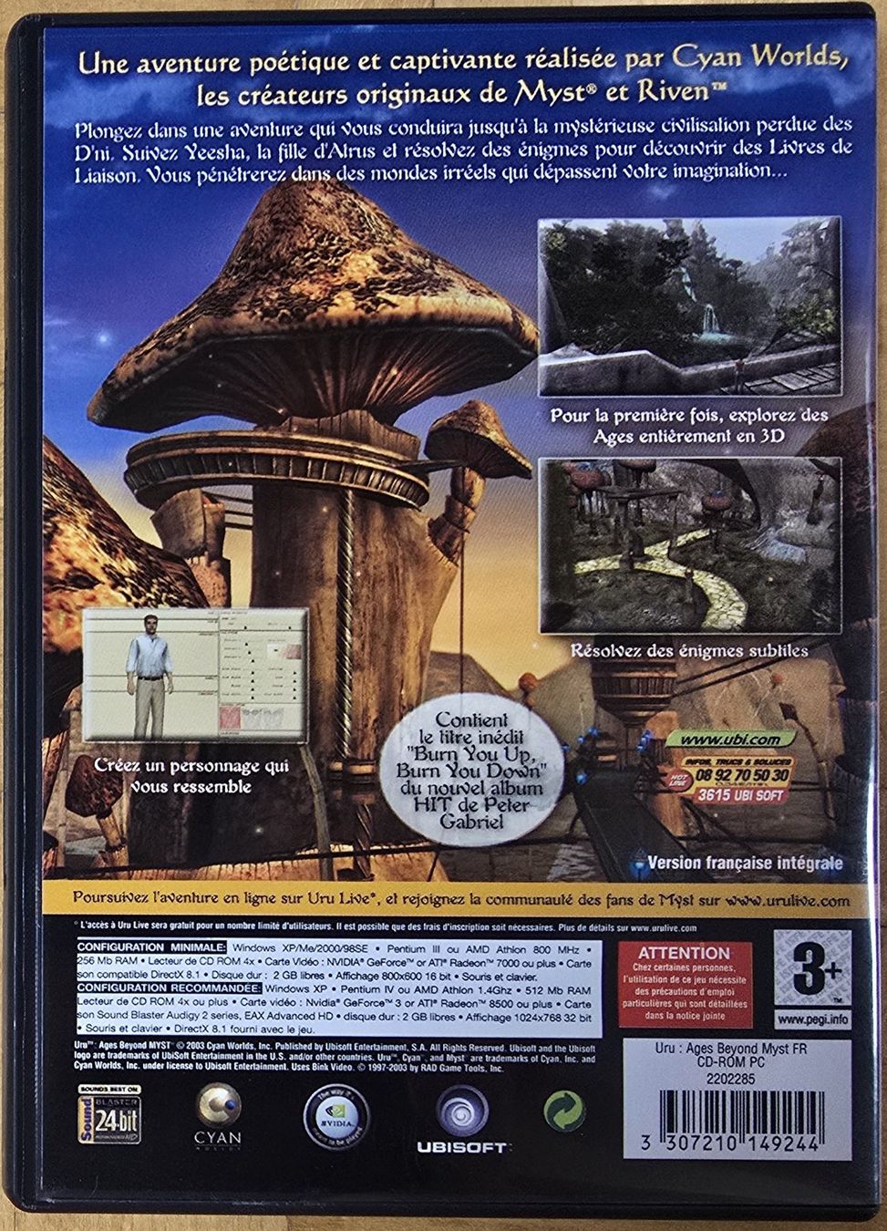 Microsoft Giochi: PC : Uru - Ages beyond Myst – Usato da Froideville venduto da xXSebastienXx 1
