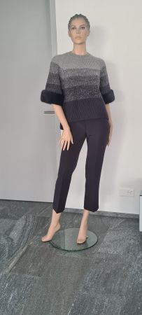 FENDI ROMA Kaschmir & Wollpullover mit Nerz US6 IT42 M Neu!